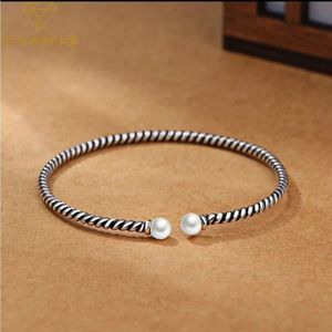 Beautiful Dainty 925 SS Pearl Bracelet